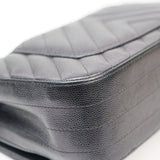Chanel Chevron Mini Rectangle Black RHW - s24