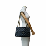Chanel Vintage Flap Black Caviar GHW - s7