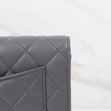 Chanel Wallet On Chain (WOC) Dark Gray - (Chip; 2024)