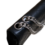 Chanel East West Flap Black Caviar SHW -s11