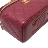Chanel Vanity Top Handle Burgundy - GHW