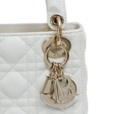 Lady Dior Mini White GHW