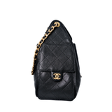 Chanel 25 Small Black Caviar GHW - (MICROCHIP)