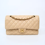 Chanel Double Flap Medium Beige -s16