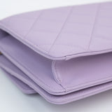 Chanel Top Handle Flap Purple - (MICROCHIP)