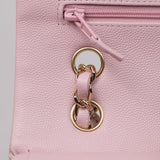 Chanel Double Flap Medium Pink GHW - s31