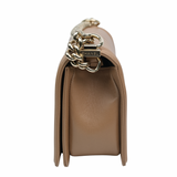 Chanel Chevron Le Boy Dark Beige LGHW - (MICROCHIP)
