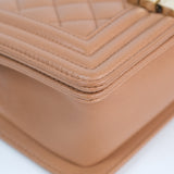 Chanel Le Boy Caramel Small - (MICROCHIP)