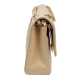 Chanel Double Flap Medium Beige Claire GHW - s31