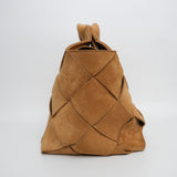 Loewe Suede Woven Basket Bag