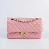 HOLD | Chanel Double Flap Medium Pink Iridescent -s27