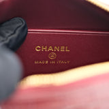Chanel Bowling Bag Croc Burgundy