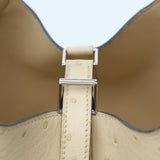 Hermes Picotin 18 Ostrich Nata PHW