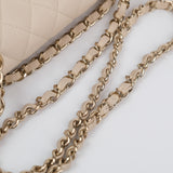 Chanel Double Flap Medium Cream -s29