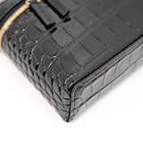 Chanel Slim Vanity Croc Black GHW
