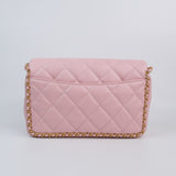 Chanel Neverending Chain Medium Flap Pink - (MICROCHIP)