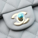 Chanel Double Flap Small Dark Gray -s29