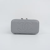 Chanel Vanity Caviar Light Gray Sweetheart Crush