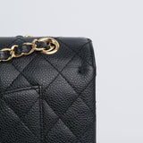 Chanel Double Flap Medium Black s13