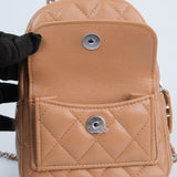 Chanel 2024 Mini Caviar Caramel Backpack