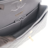 HOLD | Chanel Double Flap Small Dark Gray - (MICROCHIP)