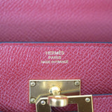 Hermes Kelly To Go Rouge H GHW - U