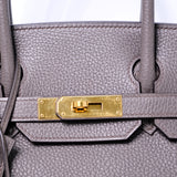 Hermes Birkin 30 Etain GHW - A
