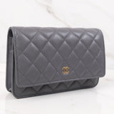 Chanel Wallet On Chain (WOC) Dark Gray - (Chip; 2024)