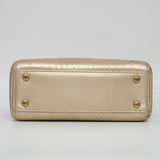 Dior Mini Lady D Phython Gold