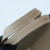 Hermes Halzan Mini Etoupe Swift PHW - W