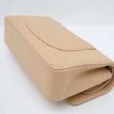 Chanel Double Flap Medium Beige Claire GHW - (MICROCHIP)