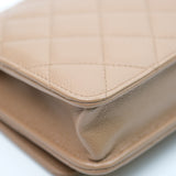 Chanel WOC Seasonal Dark Beige - (MICROCHIP)
