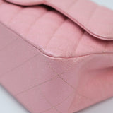 Chanel Double Flap Medium Iridescent Pink GHW - s27