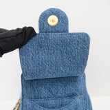 Chanel 25 Mini Denim Blue GHW - (MICROCHIP)