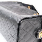 Chanel 25 Medium Black Caviar GHW - (MICROCHIP)