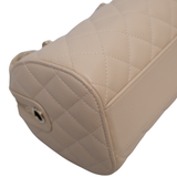 Chanel Mini Bowling Bag Beige Caviar -(MICROCHIP)