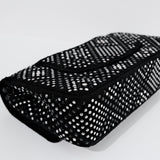 Chanel Strass Swarovski Crystal Black Tweed Medium Classic Flap