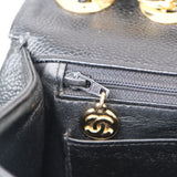 Chanel Vintage Flap Black Caviar GHW - s7