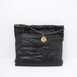 Chanel 22 Medium Black Caviar GHW - (MICROCHIP)