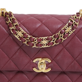 HOLD | Chanel Coco First Small Burgundy GHW - (MICROCHIP)
