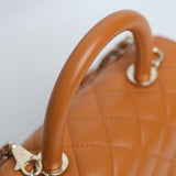 Chanel Coco Handle Caramel Small - (MICROCHIP)