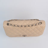 Chanel Double Flap Jumbo Beige SHW - s14