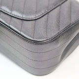 Chanel Chevron Mini Rectangle Black RHW - s24