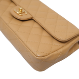 HOLD | Chanel East West Flap Dark Beige GHW - s10