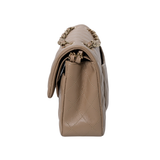 Chanel Double Flap Small Dark Beige GHW - (MICROCHIP)