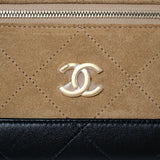 Chanel Coco Base Top Handle Long Vanity Suede
