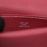 HOLD | Hermes Mini Halzan Rouge Grenat PHW