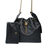 Chanel 25 Hobo Bag Caviar Medium Black GHW - (MICROCHIP)