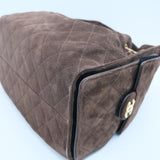 HOLD | Chanel 25 Small Dark Brown Suede GHW - (MICROCHIP)