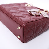 HOLD | Lady Dior Small Burgundy GHW - (BRANDNEW)